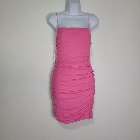 Hello Molly Dresses & Skirts - Nwt hello Molly  hot pink ruched dress